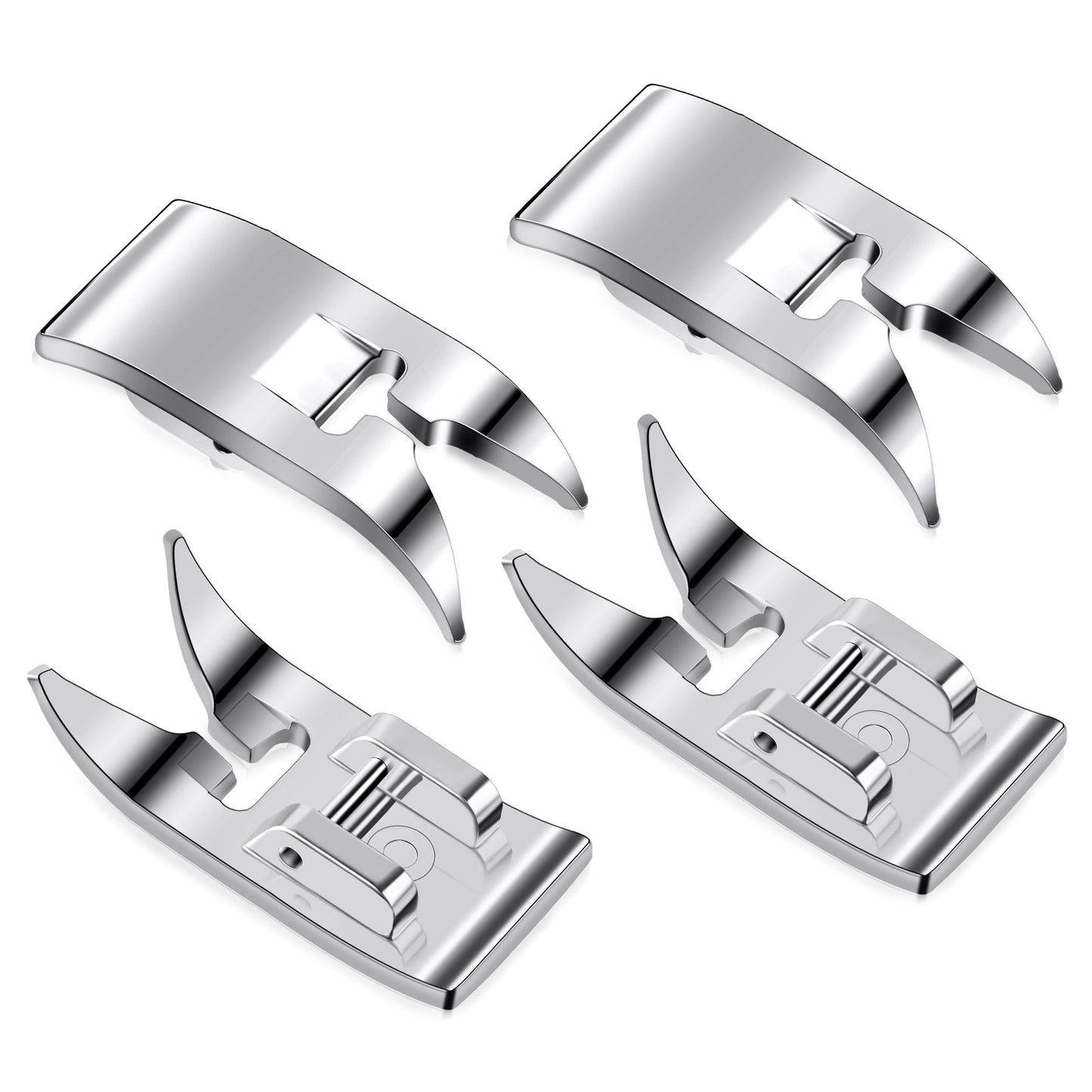 4 Pcs Universal General Purpose Sewing Machine Presser Foot Brother Sewing Machine Feet Universal Clip On Zig Zag Foot Accessories Fits Most Domestic Household Low Shank Sewing Machines