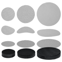 Heclia 125 Pcs Flower Pot Hole Mesh Pads Bonsai Mesh for Plant Gardening Drainage Screen Plant Pot Drainage Meshes Round Flower Screen Cover Pad Reusable Potting Mat for Gardening Prevent Soil Loss