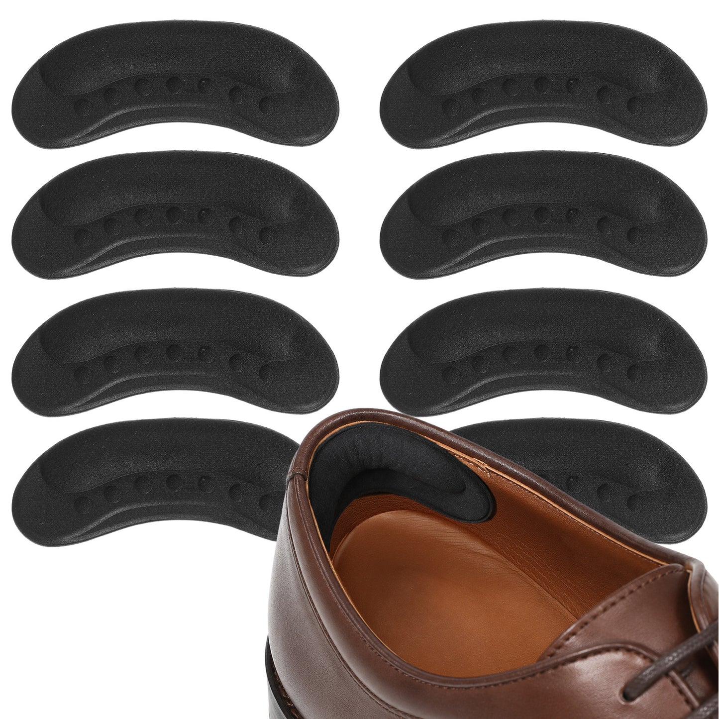 Gsbnjuy 4 Pairs Heel Grips Heels Pads for Shoes Heel Cushion Pads Heels Liners Anti-Slip Shoe Inserts for Foot Relief Loose Shoes Too Big Shoe Friction Women and Men
