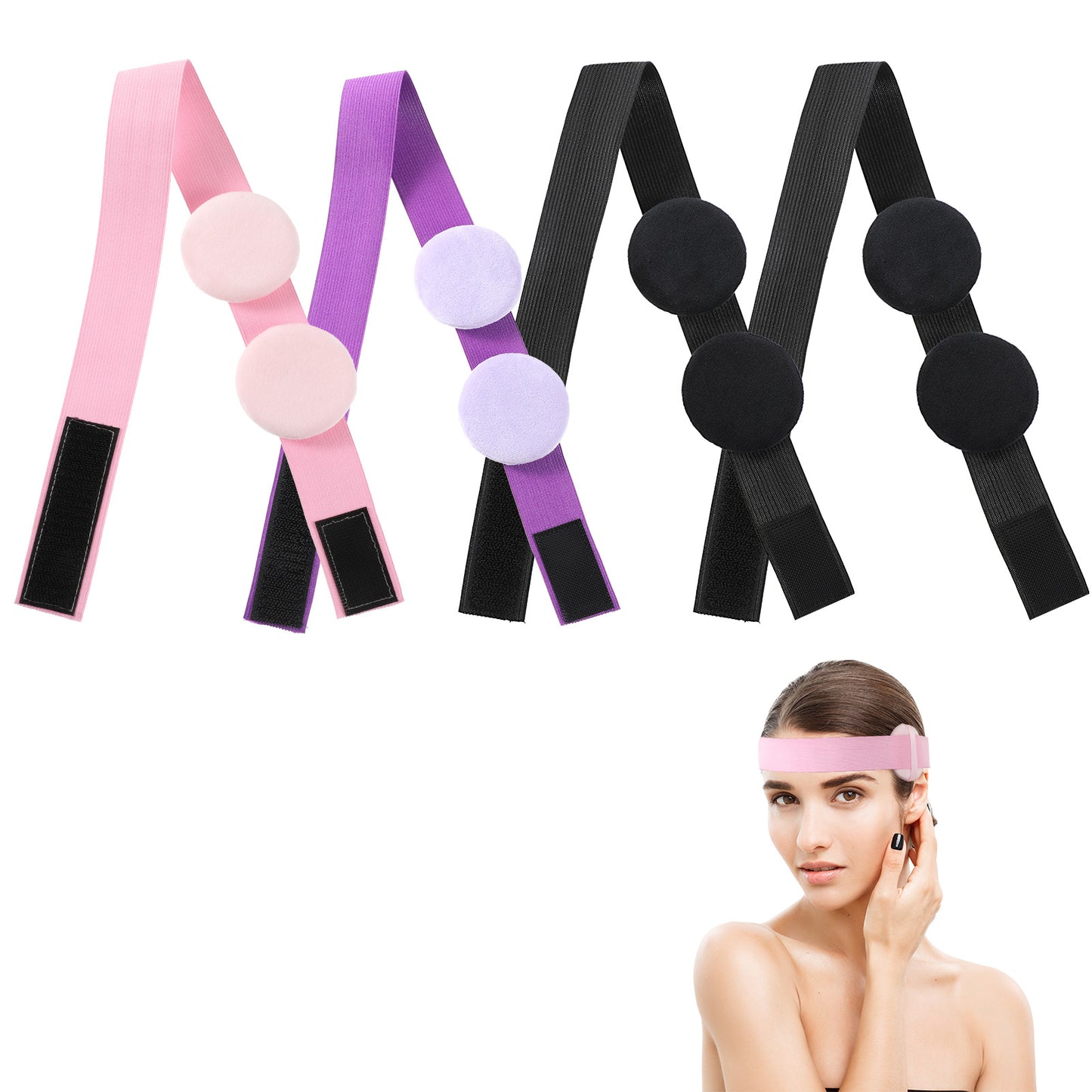 4pcs Elastic Bands for Wigs for Keeping Wig in Place with Ear Lace Band for Wig Grip Lace Melting Band Adjustable Melt Band Comfortable Wig Band for Lace Front Women Men Keeping Wigs in Place Cap