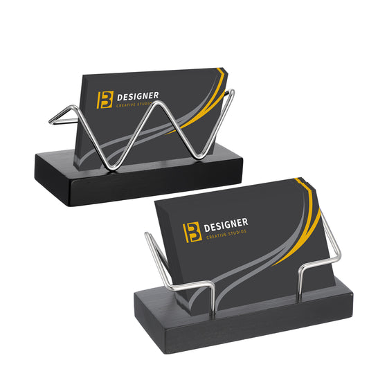 Sibba Business Card Holder Desk Display Stand Post Business Postcard Craft Show Flyer Wall Mount Catalog Case Owner Presentacion Decoration Appointment Reminder Office Organizers(W(Black))
