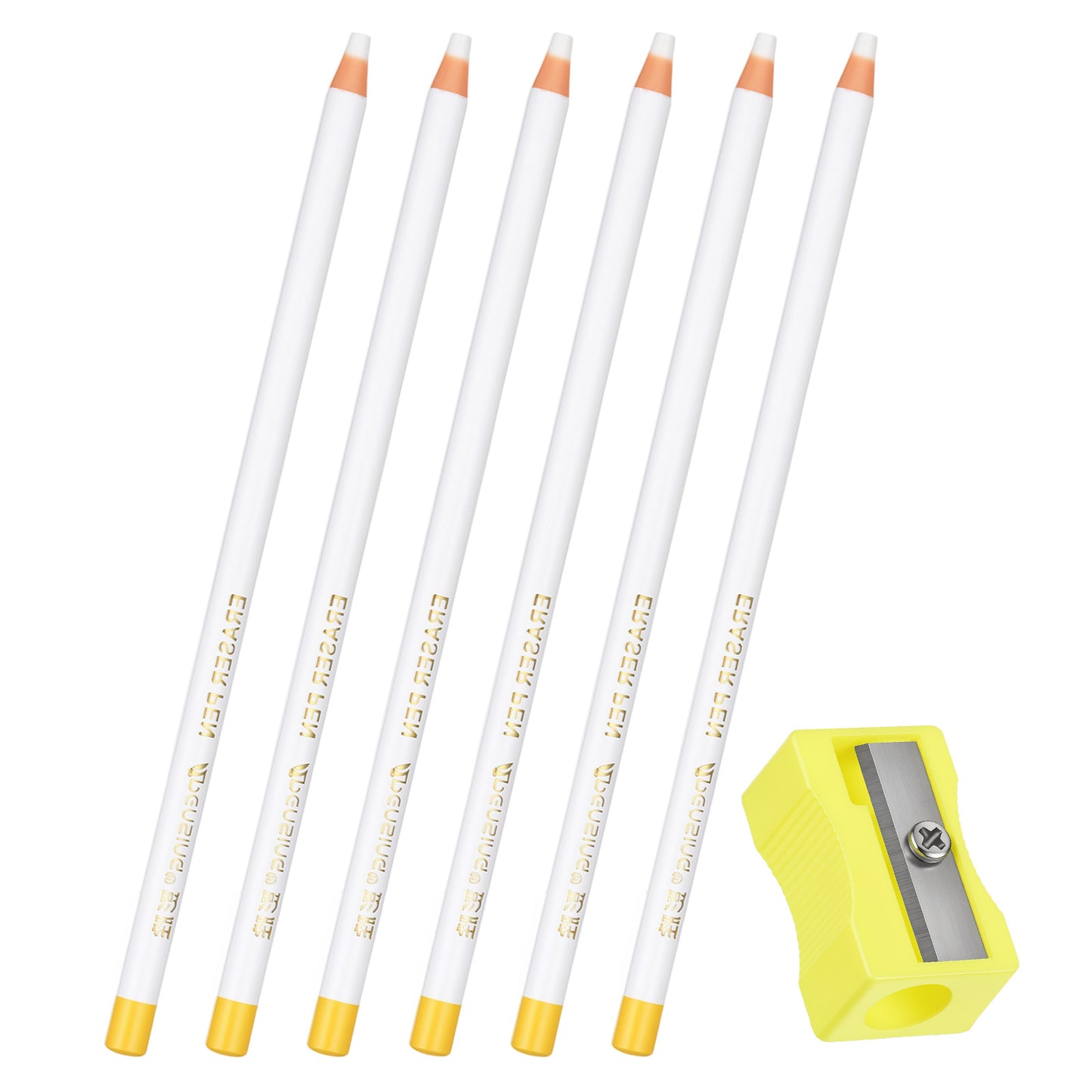 Hpmjz 6 Pack Eraser Pen for Artists Precision Detail Eraser with Sharpener