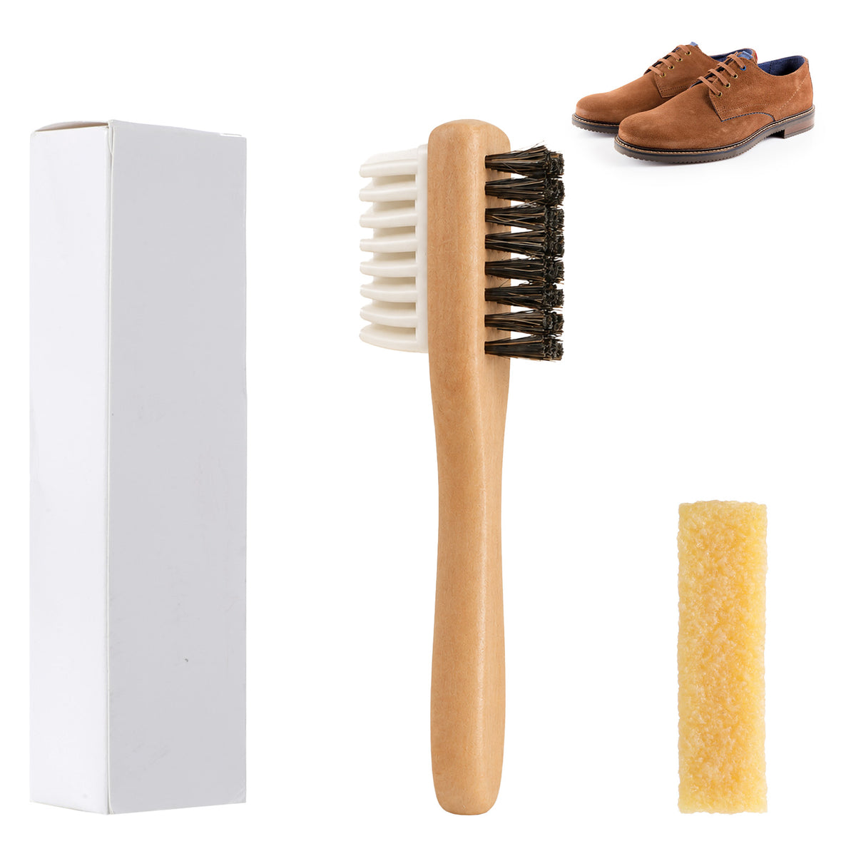 Gsbnjuy Suede Brush and Eraser for Shoes Suede Shoe Cleaner Kit