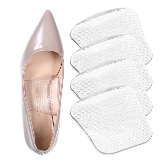COMNICO Arch Support Inserts Women, 4pcs Clear Gel Arch Pads for Flat Feet Plantar Fasciitis Arch Support Shoe Insoles Arch Pain Relief for Sandal, Flats and High Heels