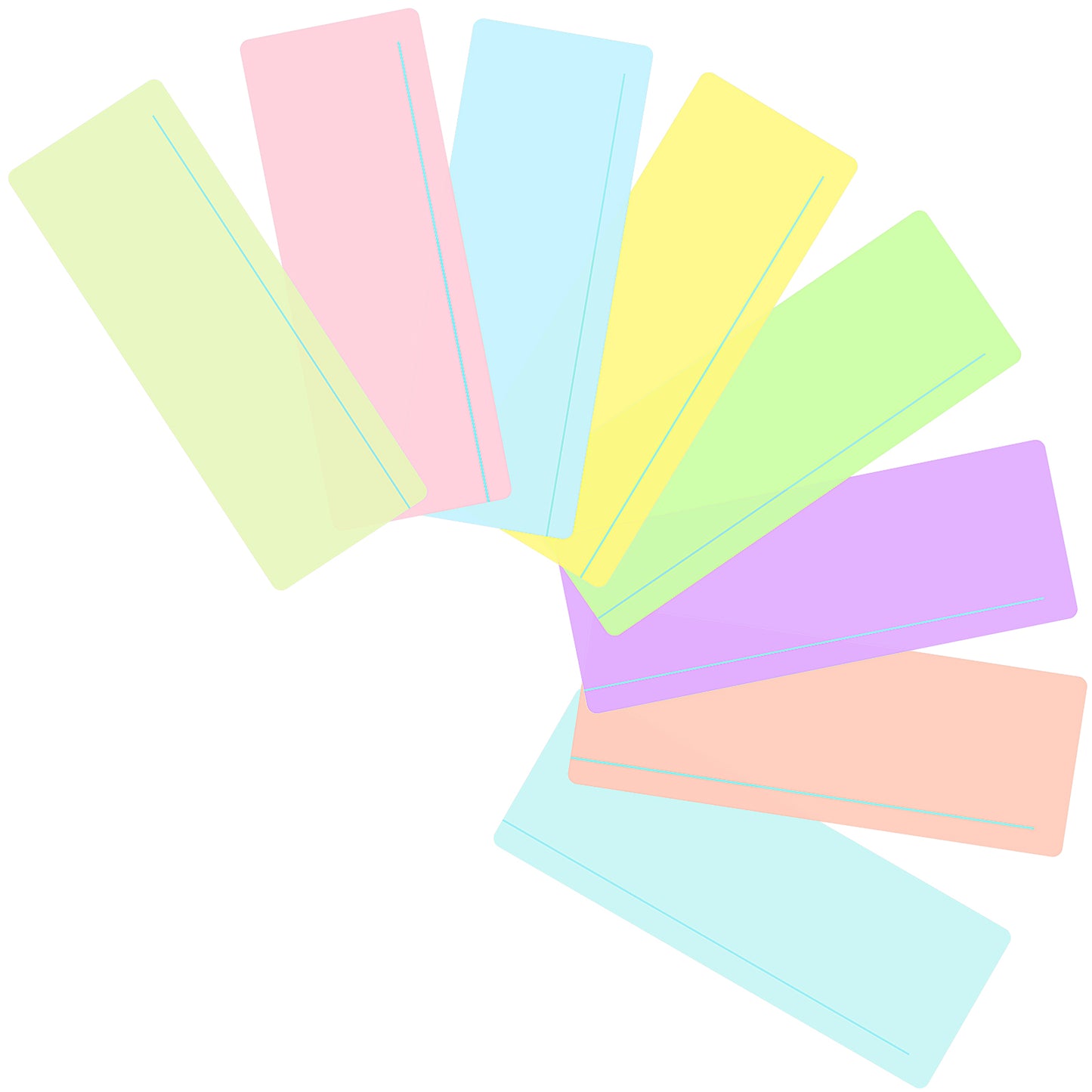 Sibba Guided Reading Highlight Strips 8 PCS Colored Overlays Bookmark Reading Tracking Rulers with Line Reading Tools Highlighter Read Pointers for Visual Stress Office (8)
