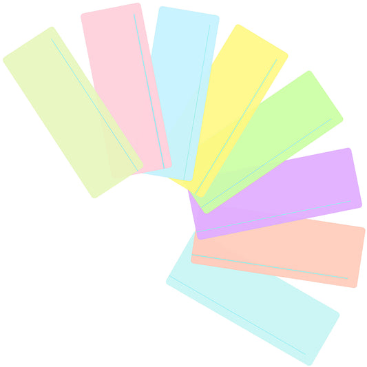 Sibba Guided Reading Highlight Strips 8 PCS Colored Overlays Bookmark Reading Tracking Rulers with Line Reading Tools Highlighter Read Pointers for Visual Stress Office (8)