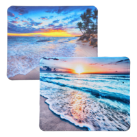 Sibba Beach Sunset Mouse Pad 2 PCS Non-Slip Rubber Base Gaming Mouse Pad Set for Wireless Mouses Laptop Office Desk Computer Accessories Colorful Small Mousepads Waterproof Design for PC Home Office