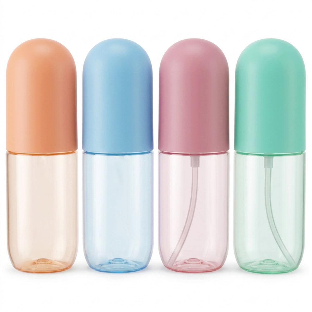 Gjinxi 4Pcs 40ml Small Travel Size Spray Bottle Mini Fine Mist Empty Bottle