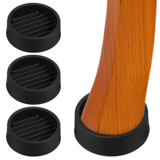 2 x 2 Inch Round Rubber Furniture Pads, 4 PCS Feet for Furniture, Anti Slip Bed Stoppers to Prevent Slip Sliding Cups Grippers for Hardwood Floors Couch Non Skid Grippers Feet Stoppers from Sliding