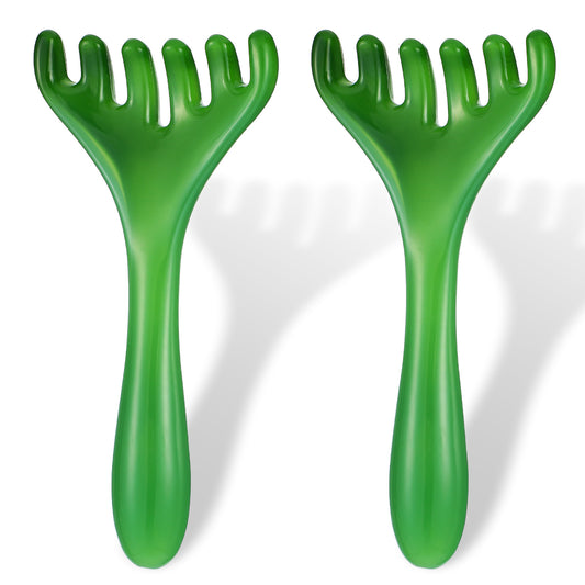 2pcs Scalp Massager for Hair Growth Massage Comb Scalp Comb Manual Hair Head Massager Relax Gua Sha Five Claw Massage Tool Comb Portable Handheld Resin Relax Tool for Father's Day Mother's Day Gifts