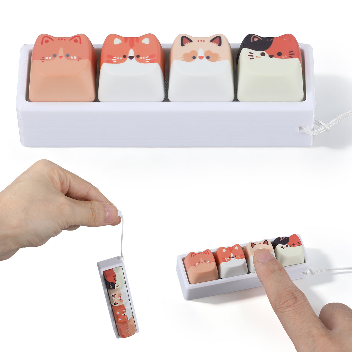 ElevateTech Keyboard Fidget Toy Cat Keyboard Fidget Clicker for Adults