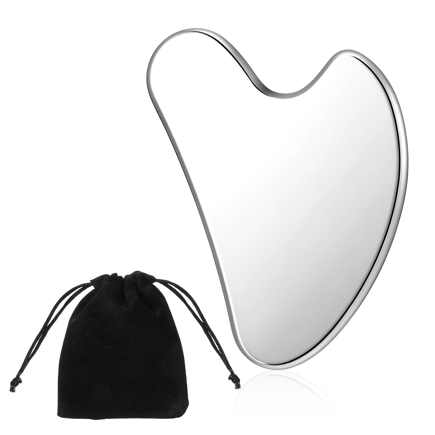 Stainless Steel Gua Sha Facial Tools Face Massager Metal Guasha Face Sculpting Tool Jawline Shaper Double Chin Reducer Skin Care Gifts for Women Face Body Treatment
