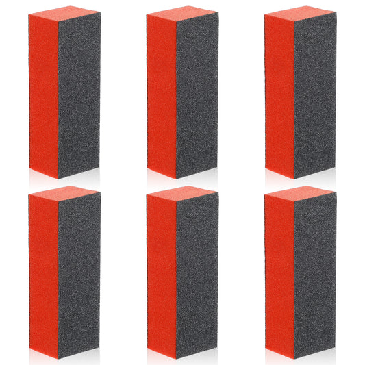 COMNICO Nail Buffer Block, 6Pcs Nail Shine Buffer Blocks Files Smooth Buff Shine Professional Nail Files Polisher Rectangular Buffing File for Acrylic Nail Art Kit Manicure Tools
