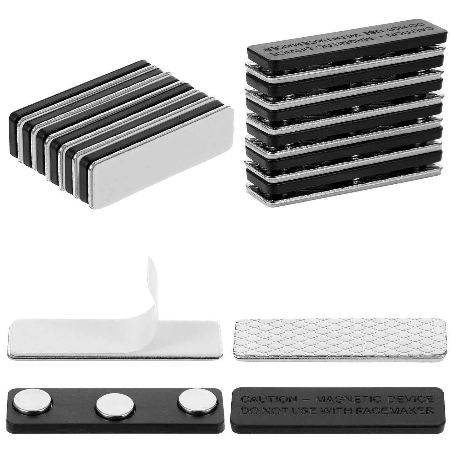 Blackout Blind Accessory 10 Pair Magnetic Closure with Adhesive for Blackout Curtains Magnets Curtain Closure Curtain Clips Name Badge Holder Blackouts Blind Accessory for Window Blinds Shade Curtains