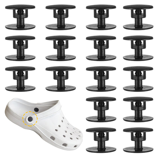 16 PCS Rivets, Plastic Rivets, Replacement Rivets Button for Beach Shoe Button Repair Clog Strap Replacement Rivet Replacement Parts for Clog Shoe Strap Repair