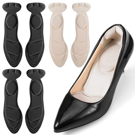 Sibba 3 Pairs Sponge Heel Cushion Inserts, 2026 New Soft Shoe Inserts Heel Protectors, Anti-Slip Shoe Liner for Foot Pain, Loose Shoes, Anti Blister