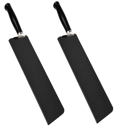 Wanmu 2Pcs Universal Knife Case, 8.27" × 1.5" Knife Covers or Sleeves, Knife Edge Guard, Universal Waterproof Kitchen Knife Sheath, Sheath Sleeves Edge Guards Set for Chef Knife