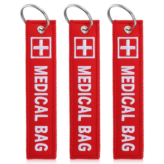 3 Pcs Luggage Tags for Suitcases Double-Sided Equipment Luggage Tag Travel Red Bags Keychain Luggages Accessories Travel Bag Tags Keychains Personalized Keychain for Luggages Purse Backpacks