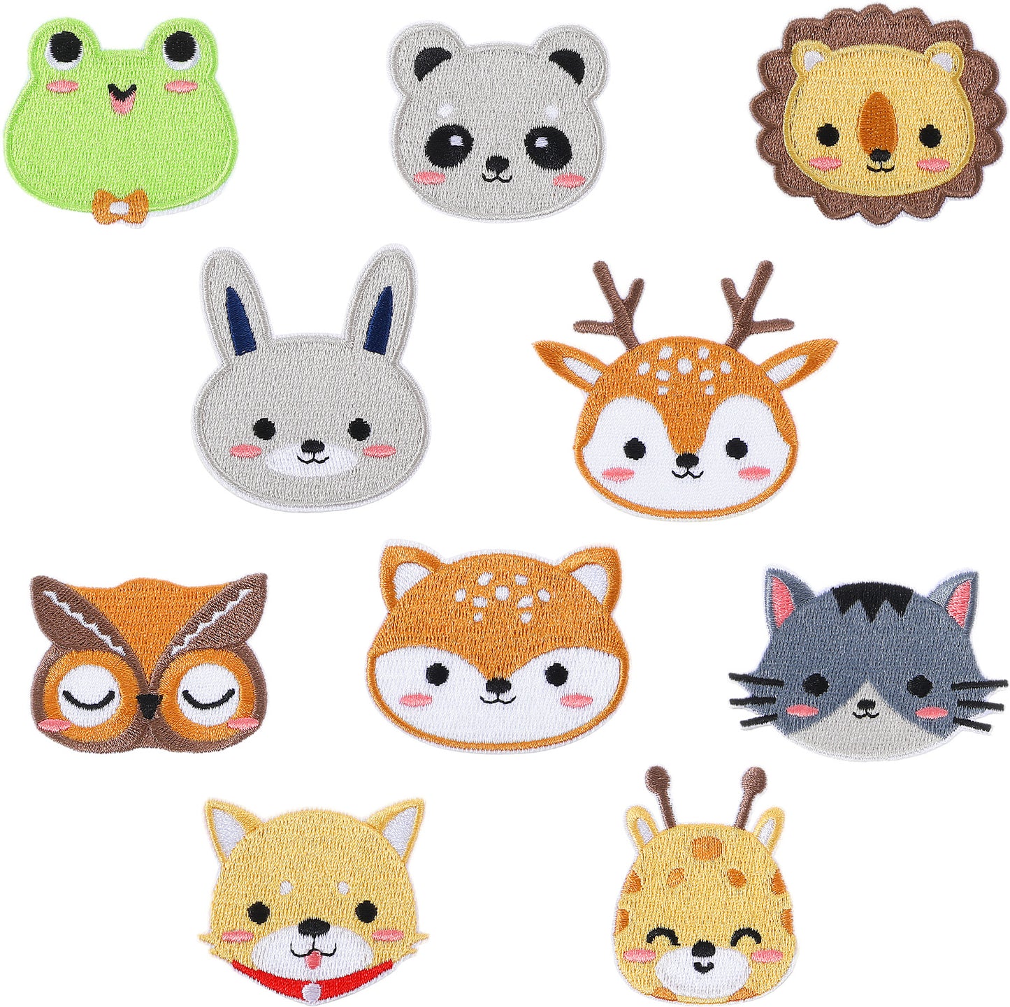 Sibba 12 Pieces Patches Iron-On Patches Animal Pattern Children's Applique Patch for Ironing Embroidered Iron-On Patches for DIY T-Shirt Jeans Clothing Bags Hats Repair The Hole