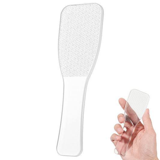 Sibba Nano Glass Foot File for Feet Dead Hard Dry Skin Removal, Callus Remover Foot Scrubber Files, Pedicure Sander File Rasp Heel Scraper for Cracked Heels Home Salon Feet Spa (Transparent)