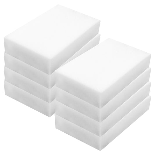 COMNICO 8PCS Magic Eraser Sponge Cleaning Supplies Scrub Dish Dust Products Cleaner Professional Commercial Scrub Sponge for Kitchen Bathroom Bathtub Toilet Sink Furniture Floor Wall (8)