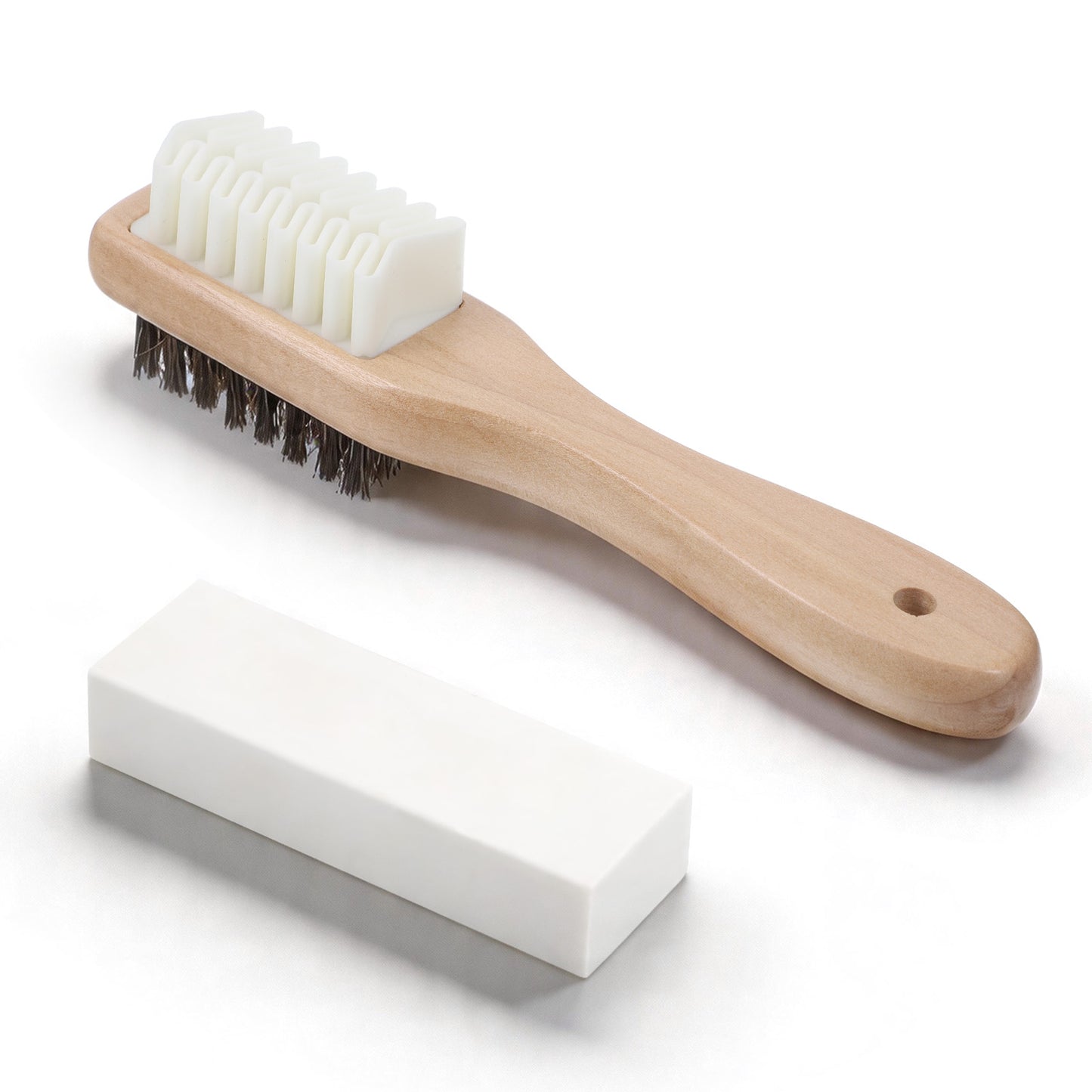 Gjinxi Suede Brush Stain Eraser Suede Shoe Cleaner Kit Removes Spots Restores Nap Crepe Brass Bristle Brush Solve Stubborn Stains on Sneaker Leather Jacket Nubuck Boots Furniture Cotton Knits Handbags