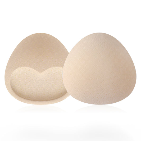 Sibba Bra Pads Inserts Enhancers Tape Lingerie Lift Cup Invisible Chest Coverings Sponge Boob Women Sticky Padding C Beige
