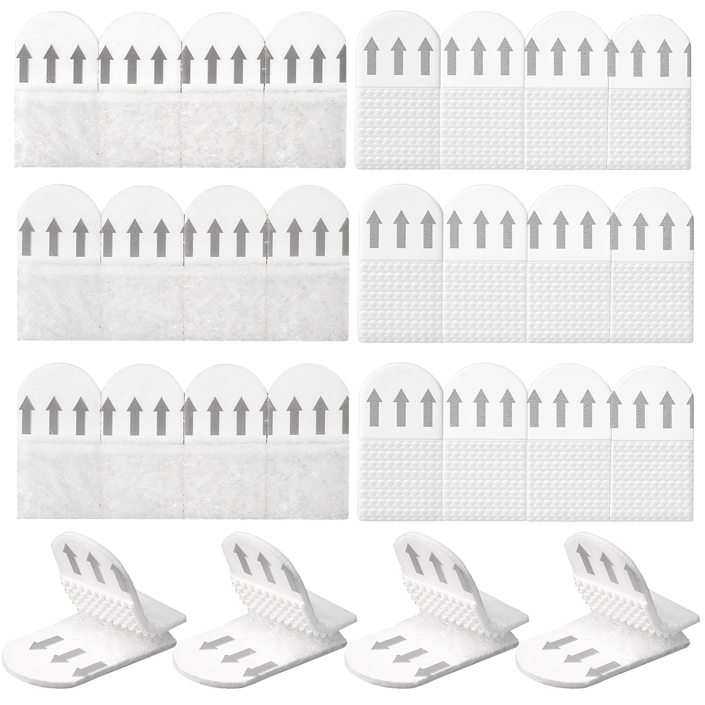 Wanmu 36 Strips (36 Pairs) Picture Hanging Strips, Removable Damage Free Picture Hangers for Walls, Waterproof Refill Adhesive Strip Without Nails for Poster Frame