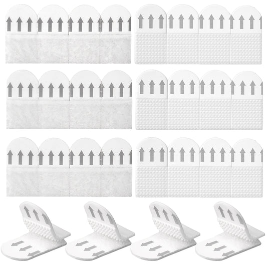 Wanmu 36 Strips (36 Pairs) Picture Hanging Strips, Removable Damage Free Picture Hangers for Walls, Waterproof Refill Adhesive Strip Without Nails for Poster Frame