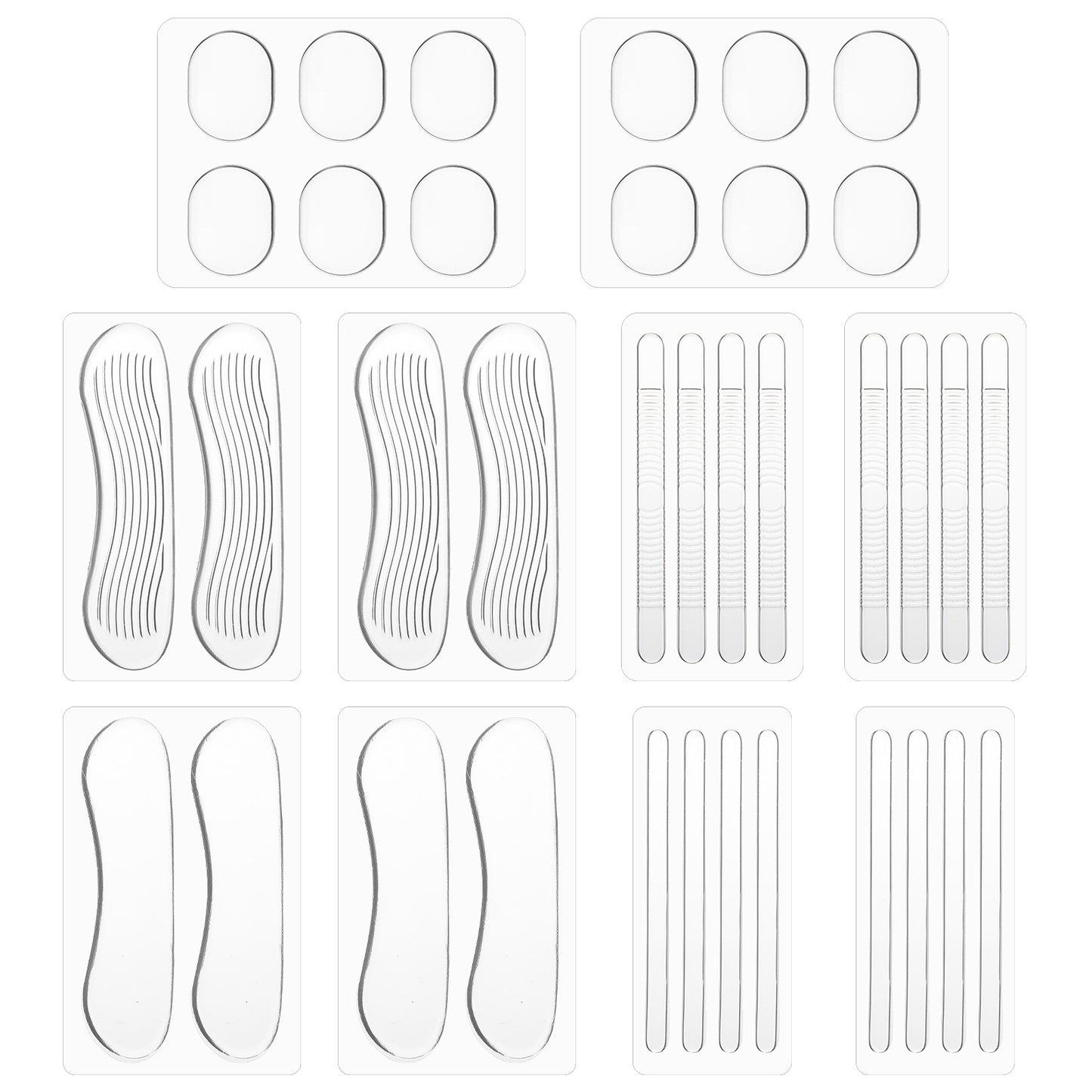 Silicone Shoe Strap 36 Pcs High Heel Cushion Inserts Pad Sandals Backs Sling Shoe Grip Thin Heel Straps Sling Backs Anti Slip Gel Protector Strips for Women Men Strap Heels Sports Sneaker