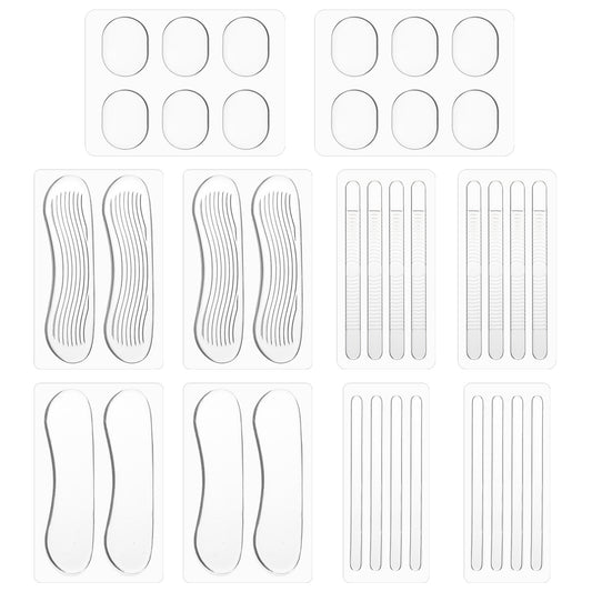 Silicone Shoe Strap 36 Pcs High Heel Cushion Inserts Pad Sandals Backs Sling Shoe Grip Thin Heel Straps Sling Backs Anti Slip Gel Protector Strips for Women Men Strap Heels Sports Sneaker