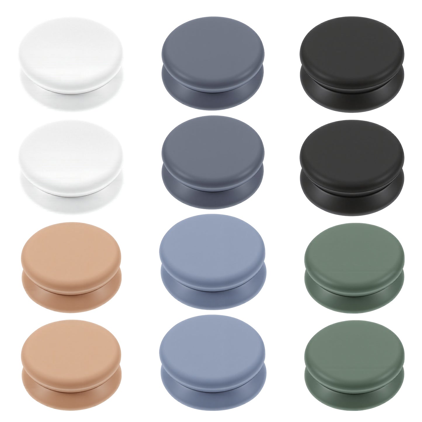 Hadnves 12 Pairs Hijab Magnets Pins Scarf Magnetic Buttons No-Snag Brooch Clasp Pinless Headscarf Clips for Women Dress Clothes Shirts Scarves