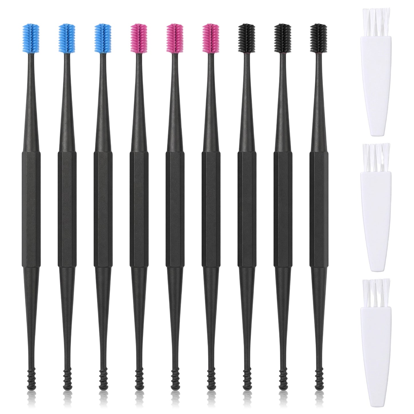 Hadnves 12 PCS Silicone Ear Wax Removal Tool Reusable Spiral Ear Wax Removal Kit Double Sided Head Soft Safe Cleaner Tool Ears Picker Flexible Earwax Cleaners for Olders Adults
