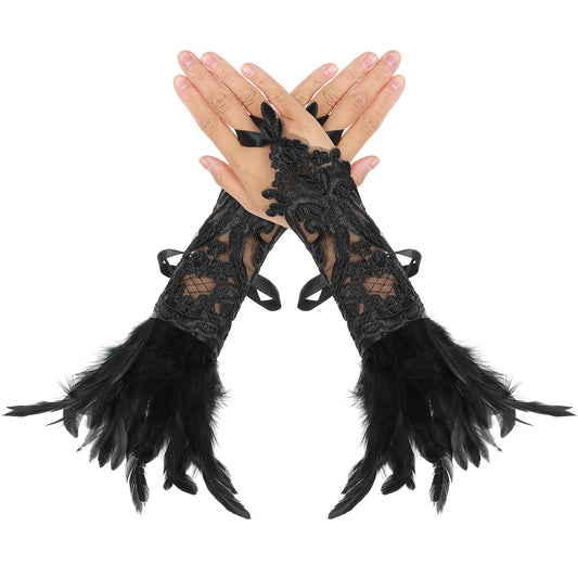 COMNICO Feather Wrist Cuffs