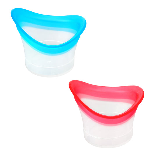 2pcs Eye Wash Cup Silicone Eye Wash Bath Kit Effective Eye Cleansing Cup for Eye Rinse Portable Eye Care Tool Eye Cleaner for Quick SoothingTired Eyes Refresh Clean Eye Dust Makeup Irritants