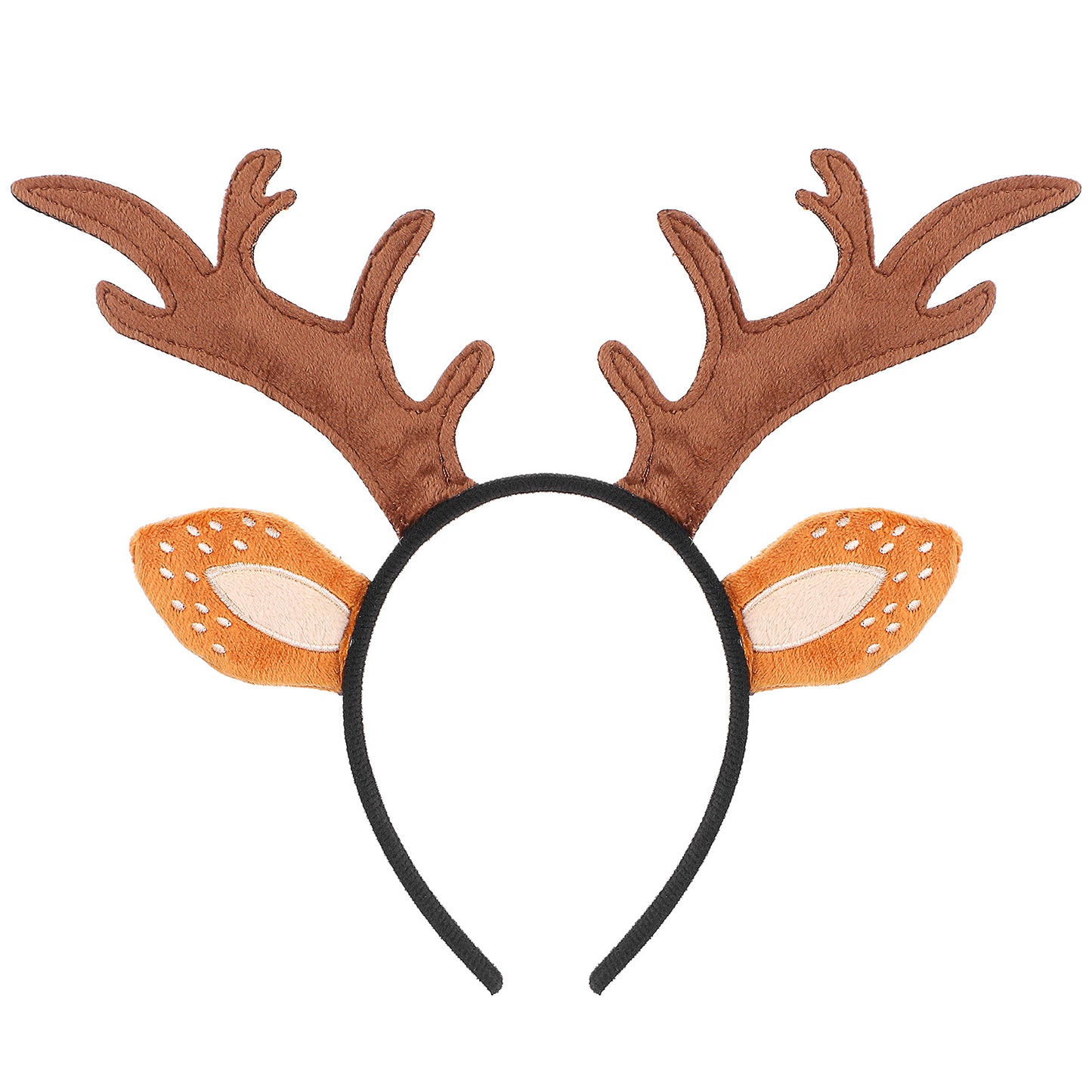 Deer Antlers Headband Deer Costume for Women Adults Animal Ears Headbands Cute Reindeer Horns Ears Costume Accessories for Halloween Reindeer Costumes Christmas Cosplay Party Favors Photo Props