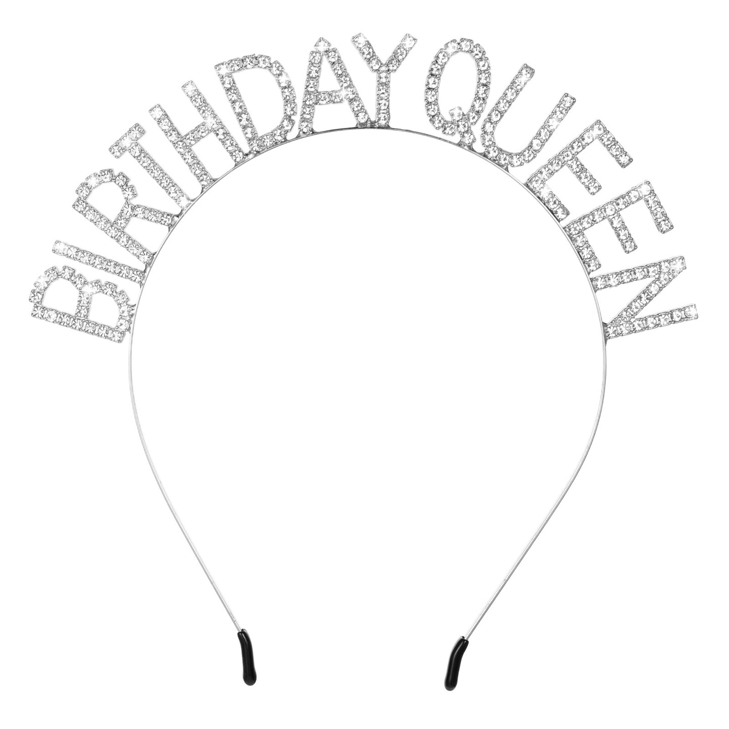 Sibba Birthday Crown for Women Silver Princess Tiara Birthday Dress Accessories Adult Sash and Crown Party Outfits Headband Dancing Dresses Retro Wedding Prom Pageant Quinceanera