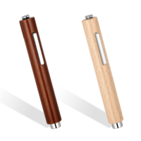 2Pcs 3 In 1 Nail Magnet Multifunctional Cat Eye Gel Nail Polish Magnet Pen 3D Magnetic Polish Stick Walnut Wooden Handle DIY Design Tools For Heart Flower Black Hole Nails Art