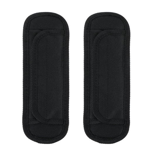 COMNICO 2pcs Extra Thick Shoulder Strap Pad, Breathable Detachable Universal Replacement Shoulder Cushion Fit 2'' Sling Bags Shoulder Straps for Backpack Laptop Computer Bag Guitar (Black)