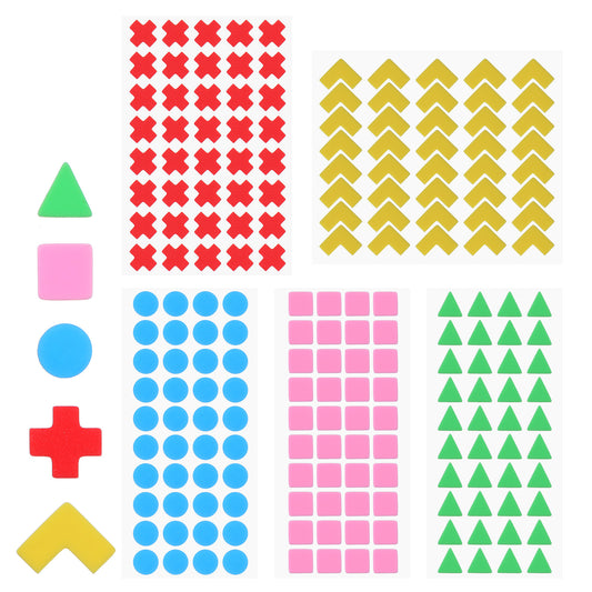 Wanmu 200Pcs Bump Dots for Visually Impaired, Adhesive Silicone Braille Stickers, Assorted Sizes Low Vision Aids Raised Tactile Dots for Blind, Low Vision, Elderly (Green, Pink, Blue, Yellow, Red)
