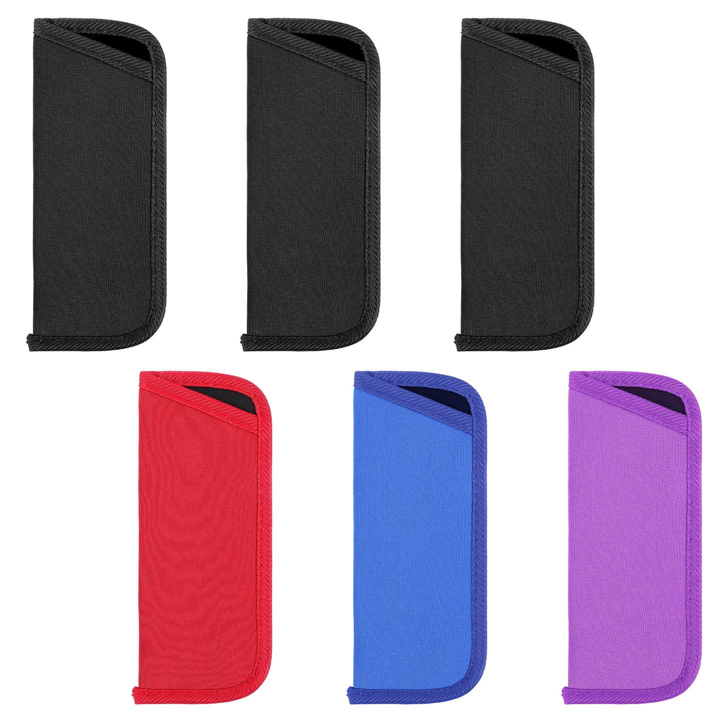 Sibba Slip in Eyeglasses Cases 6 PCS Protective Glasses Case Soft Pouch Fabric Spectacle Box Eyewear Accessories Sunglasses Holder Multicolor Sleeve Storage Eyeglasse Case