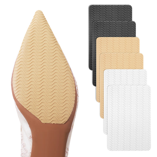 COMNICO Shoe Sole Protector, 6 Pcs Self Adhesive Shoe Bottom Protector Anti Slip Shoe Grips Sole Guard Pads Shoes Cushion Shoes Cover Bottoms for Women High Heels