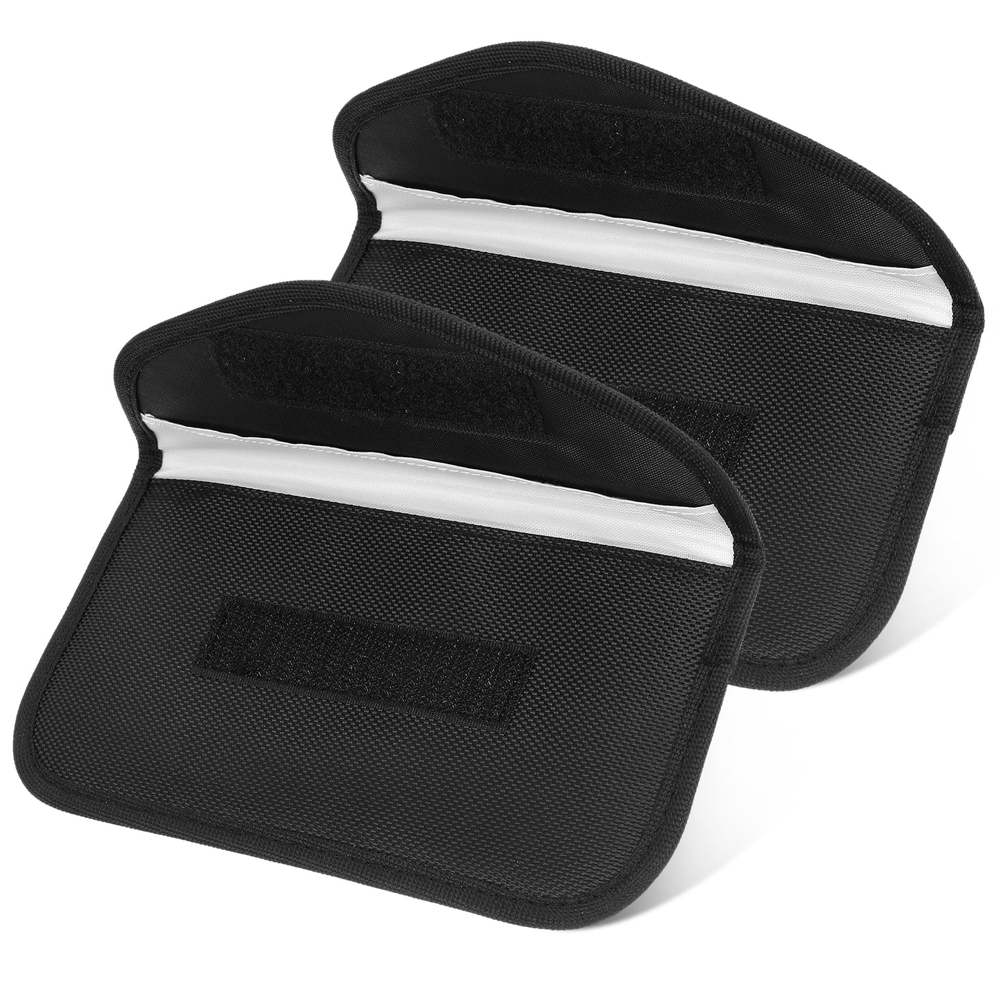 Sibba 2 Pack Faraday Bags Faraday Cage Signal Blocking Bag Shielding Pouch Wallet Case Phone Sleeves Black Signal Jammer Holder Anti-Tracking Basic Cases Car Protection for Cell Phone Key