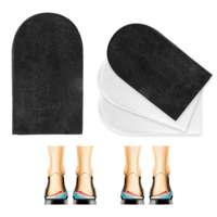 3 Layers Adjustable Heel Wedge Inserts for Supination Pronation Correction Silicone Adhesive Medial Lateral Orthopedic Heel Insoles for Leg Length Discrepancies Bow Legs Achilles for Men and Women