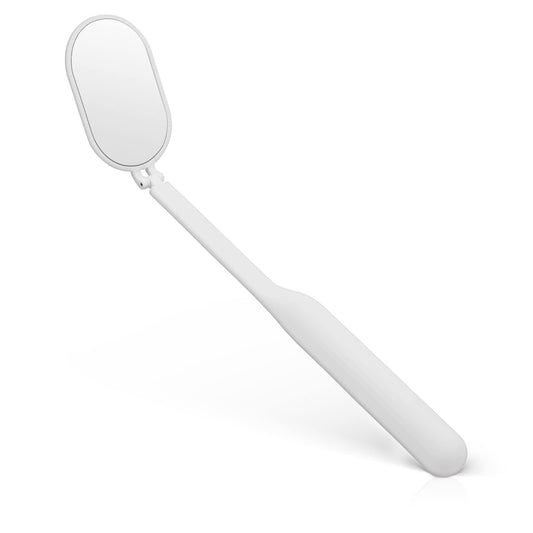 Sibba Square Lash Mirror 1 Piece Folding Rotatable Eyelash Extensions Lift Applicator Supply Plastic White Multi-functional False Eyelashes Eye Mouth Nose Inspection Make-up Technician Tool