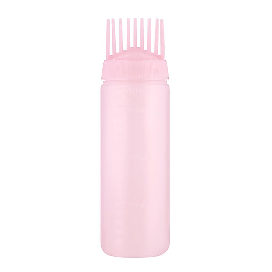Root Comb Applicator Bottle, 6 Ounce Hair Oil Applicator Applicator Bottle for Hair Dye Bottle Applicator Brush with Graduated Scale, Profssional Brush Applicator Comb Dye and scalp treament essential
