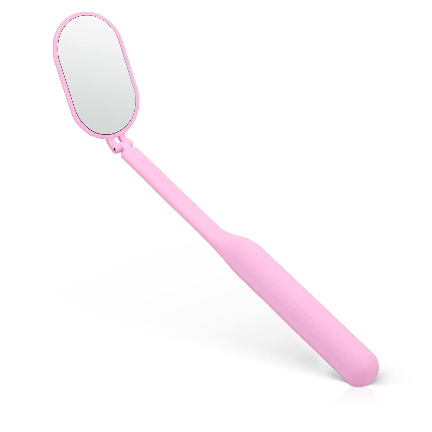 Sibba Square Lash Mirror Rotatable Eyelash Extensions Lift Applicator Supply 1 Piece Plastic Multi-functional False Eyelashes Eye Mouth Nose Examination Make-up Technician Tool (Pink)