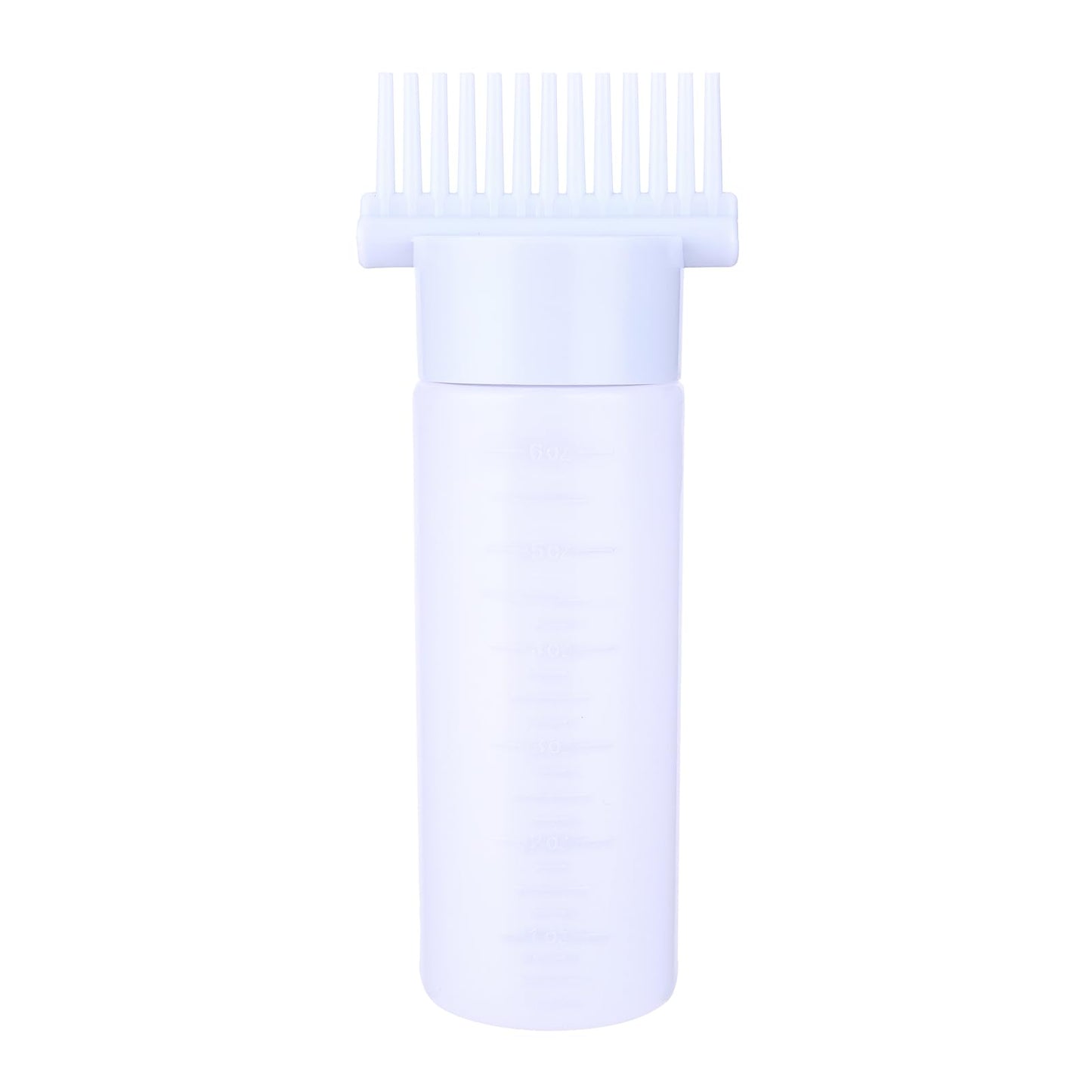 Root Comb Applicator Bottle, 6 Ounce Hair Oil Applicator Applicator Bottle for Hair Dye Bottle Applicator Brush with Graduated Scale, Profssional Brush Applicator Comb Dye and scalp treament essential