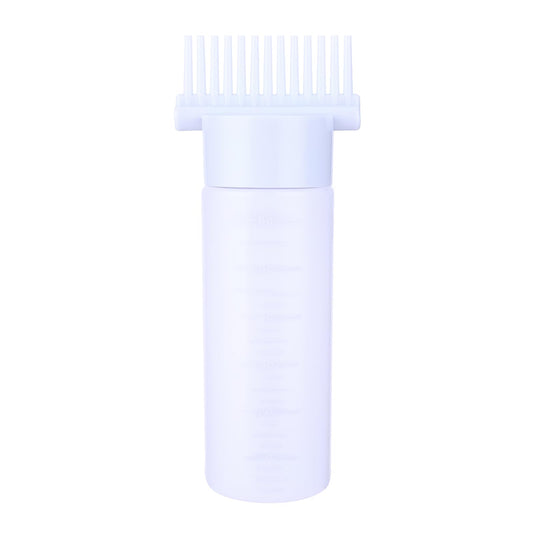Root Comb Applicator Bottle, 6 Ounce Hair Oil Applicator Applicator Bottle for Hair Dye Bottle Applicator Brush with Graduated Scale, Profssional Brush Applicator Comb Dye and scalp treament essential