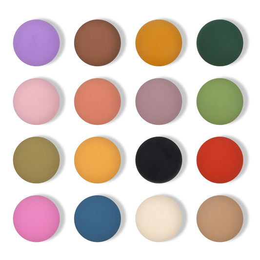 16 Pack Fridge Magnets for Locker Colorful Round Refrigerator Magnet Cute Matte Decorative Small Strong Magnets Mini Funny Whiteboard Magnet for DIY Kitchen Office Home Map Letter Dishwasher